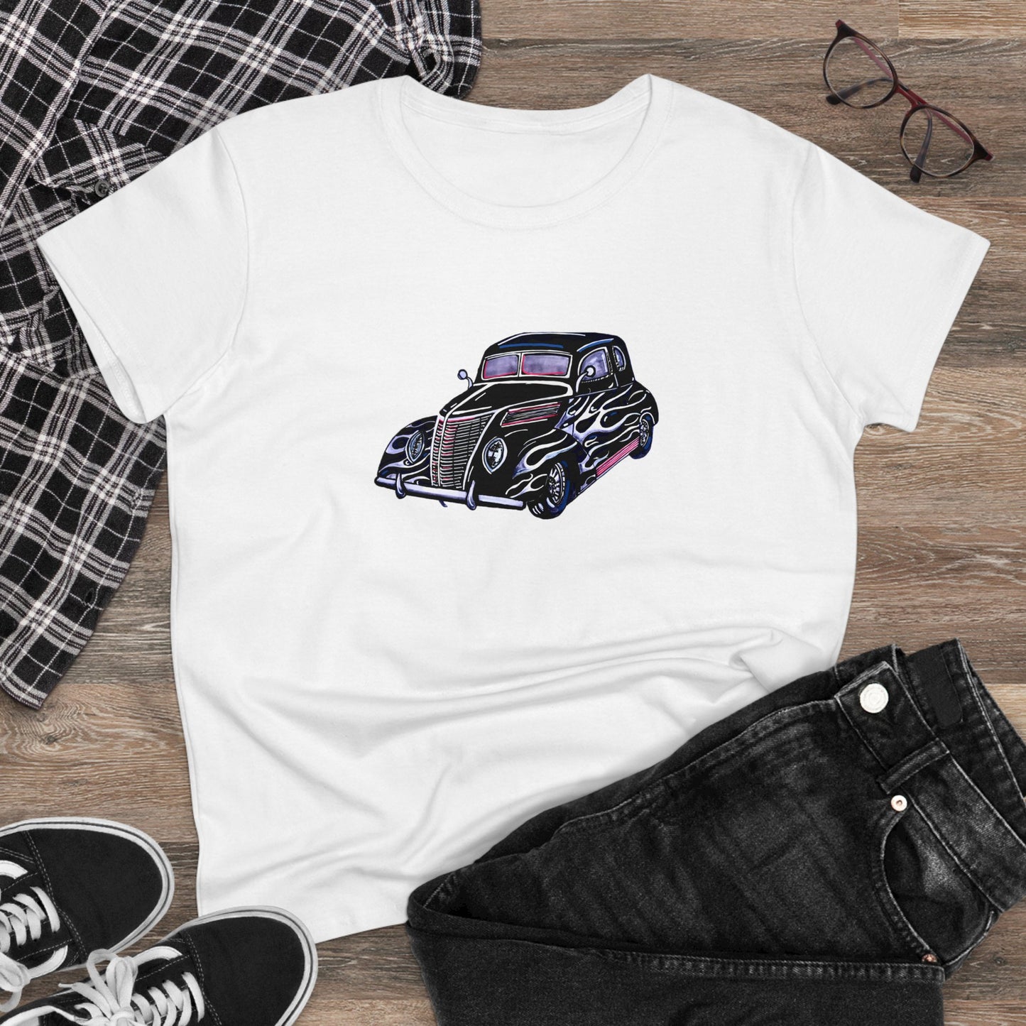 Ferris Wheel Designs Low Rider Women's Cotton Tee