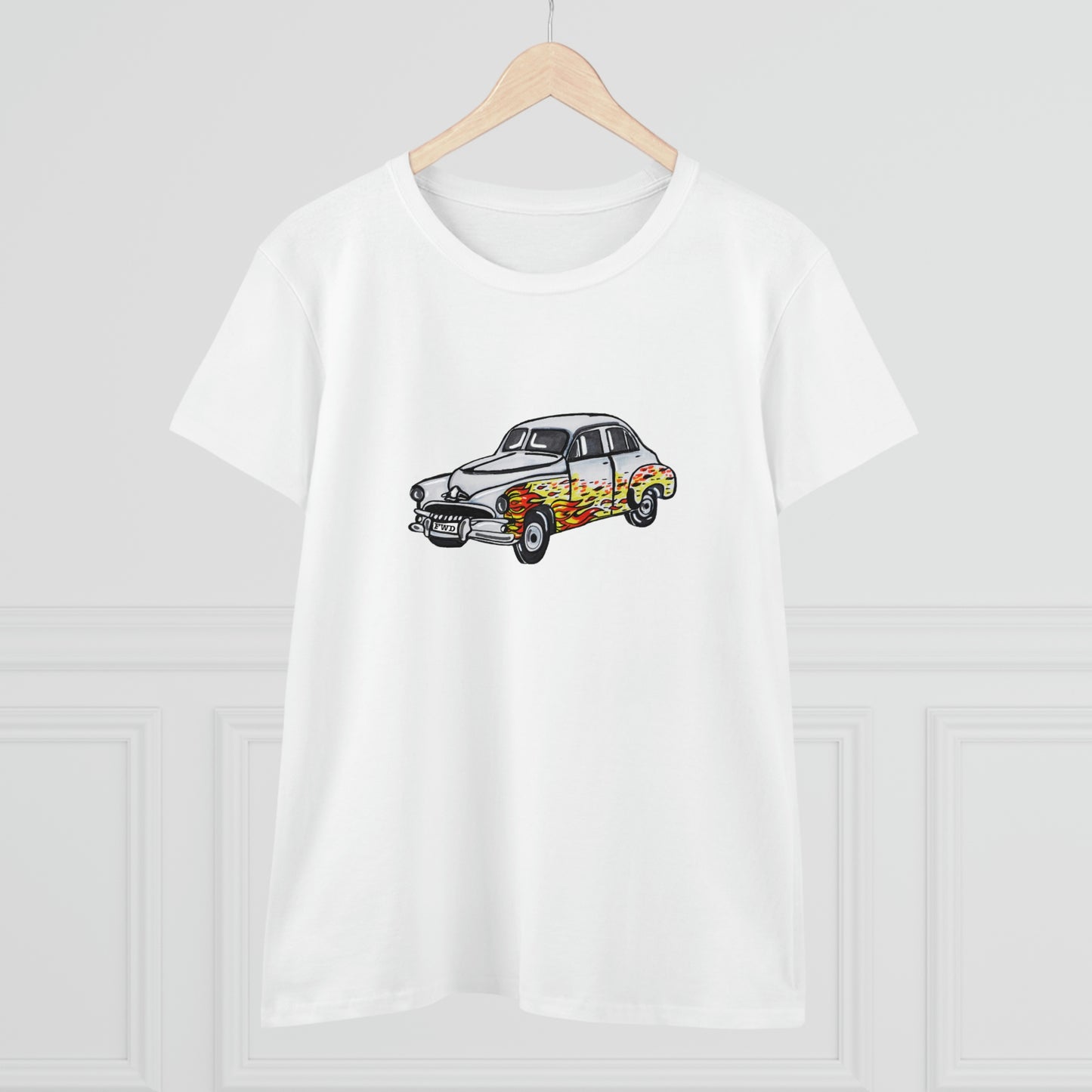 Holden FJ "Flames" Women's Cotton Tee