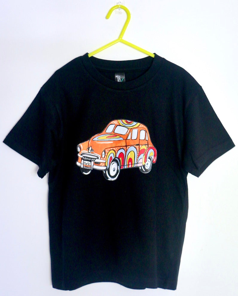 "Orange Team" Kids Classic Car Tee