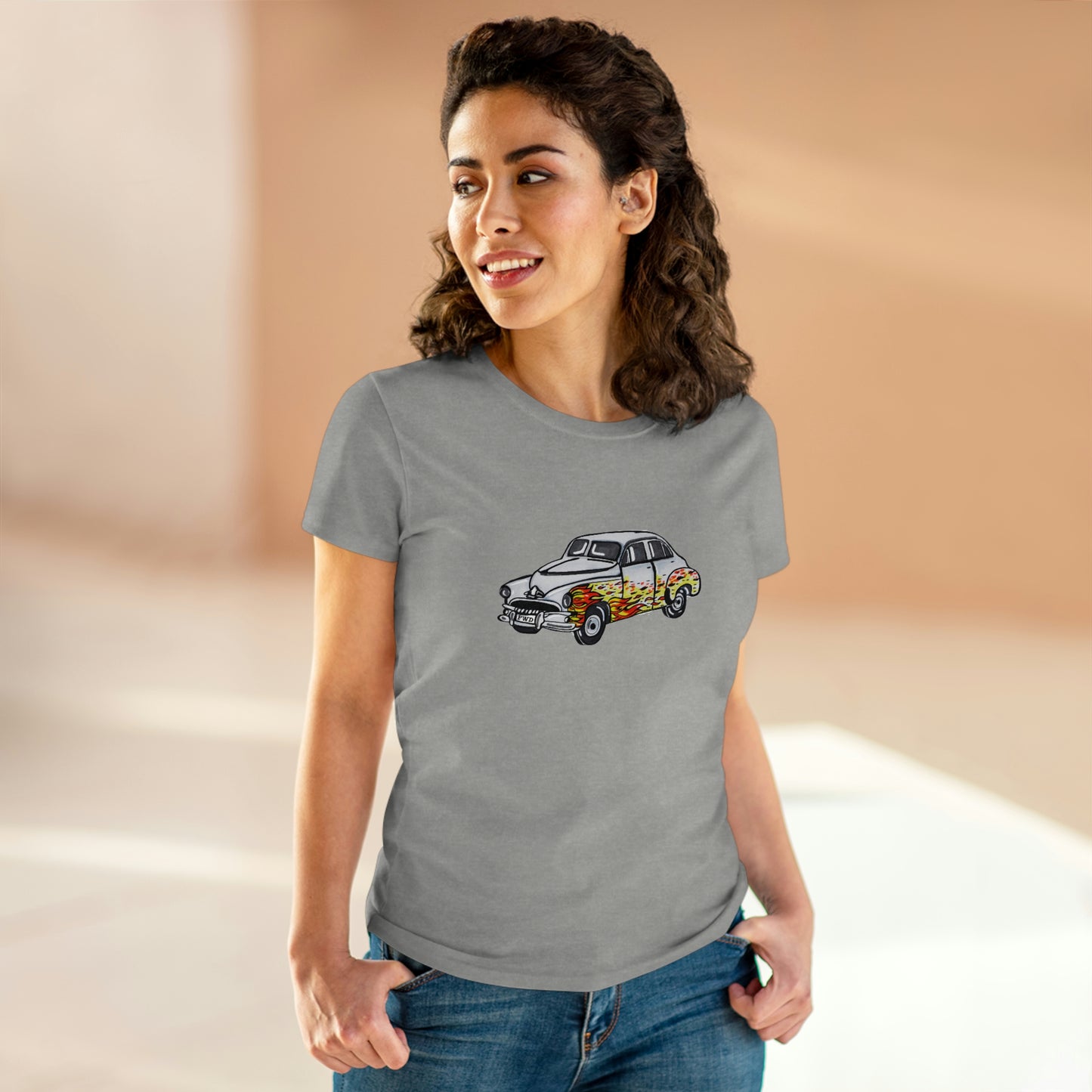 Holden FJ "Flames" Women's Cotton Tee