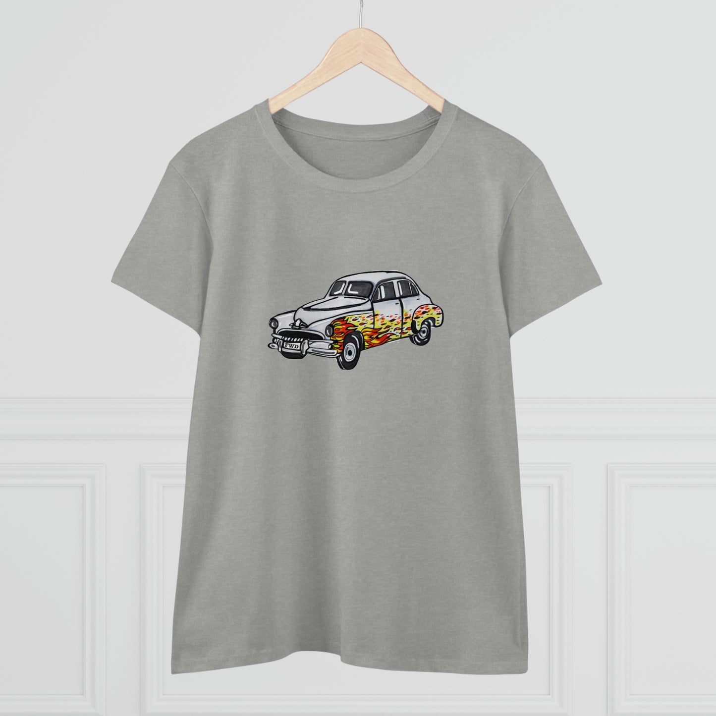 Holden FJ "Flames" Women's Cotton Tee