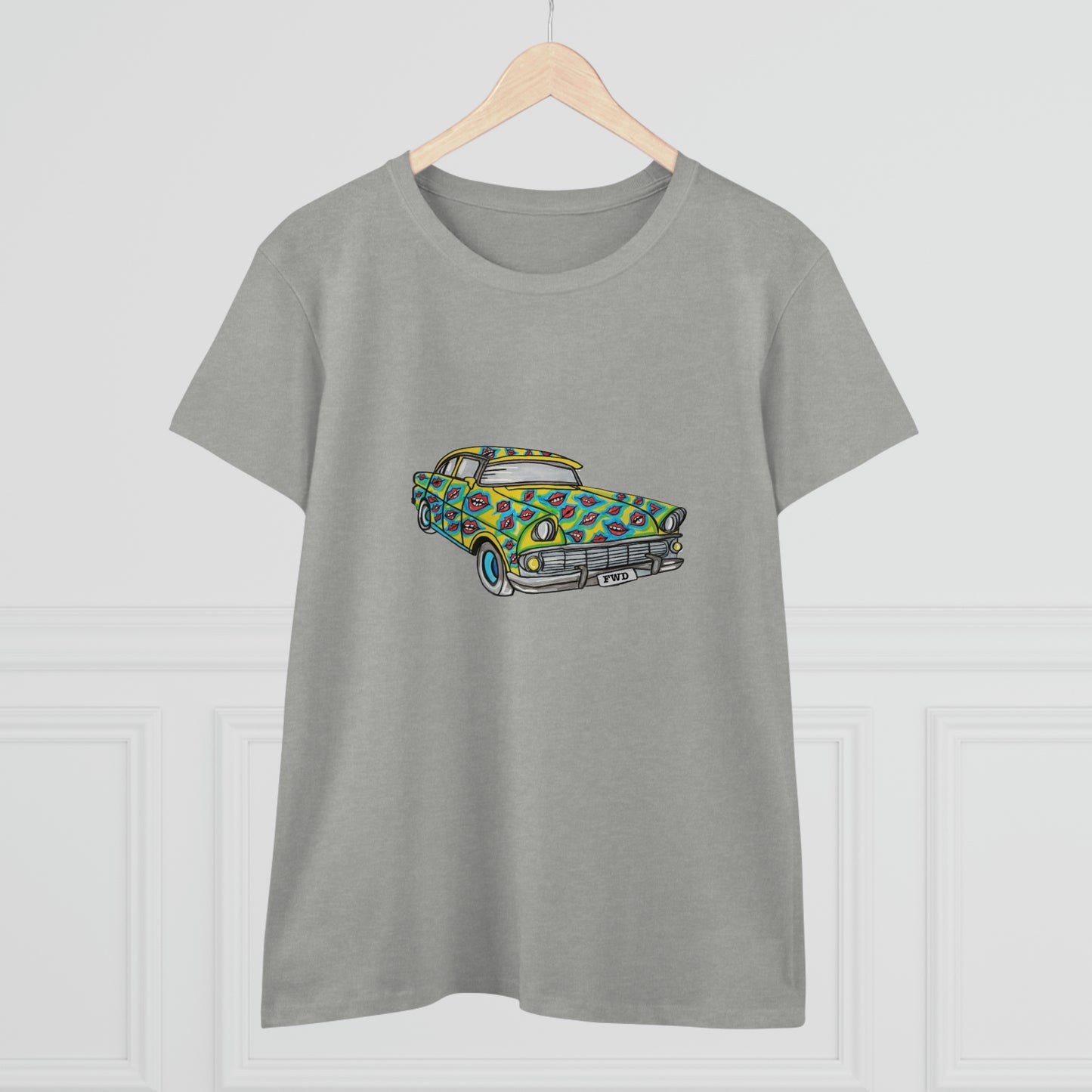 Women's t shirt. "Lips" Holden EK 1972