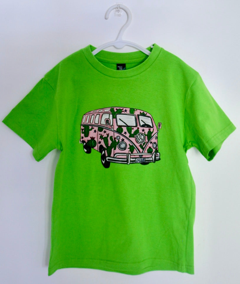 "Cactus Kombie" Kids Classic Car Tee