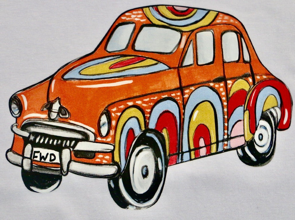 "Orange Team" Kids Classic Car Tee