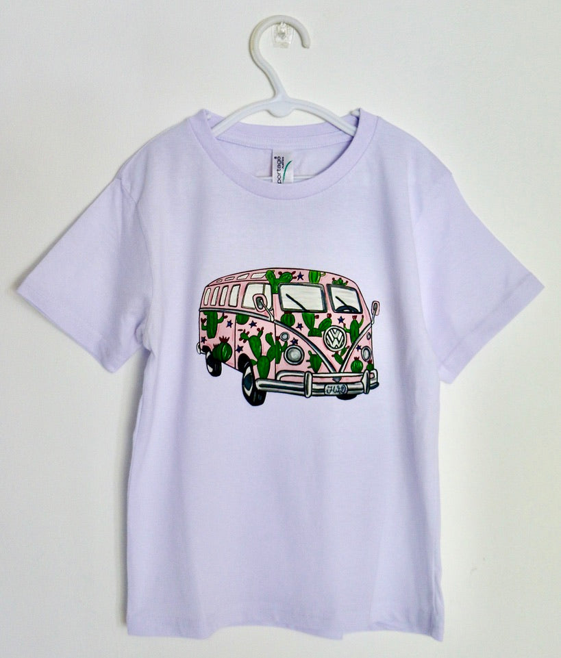 "Cactus Kombie" Kids Classic Car Tee