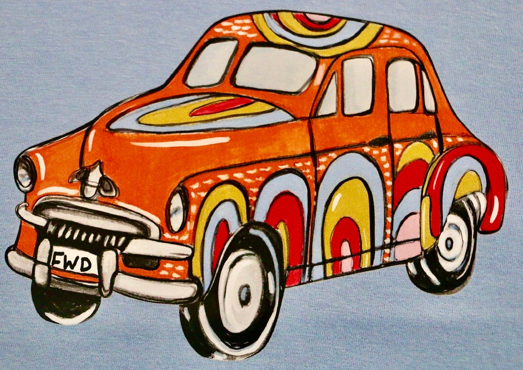 "Orange Team" Kids Classic Car Tee