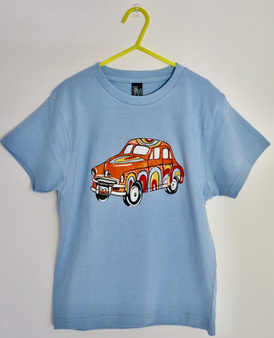 "Orange Team" Kids Classic Car Tee