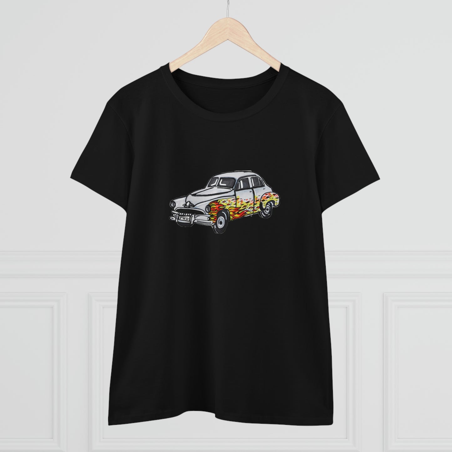 Holden FJ "Flames" Women's Cotton Tee