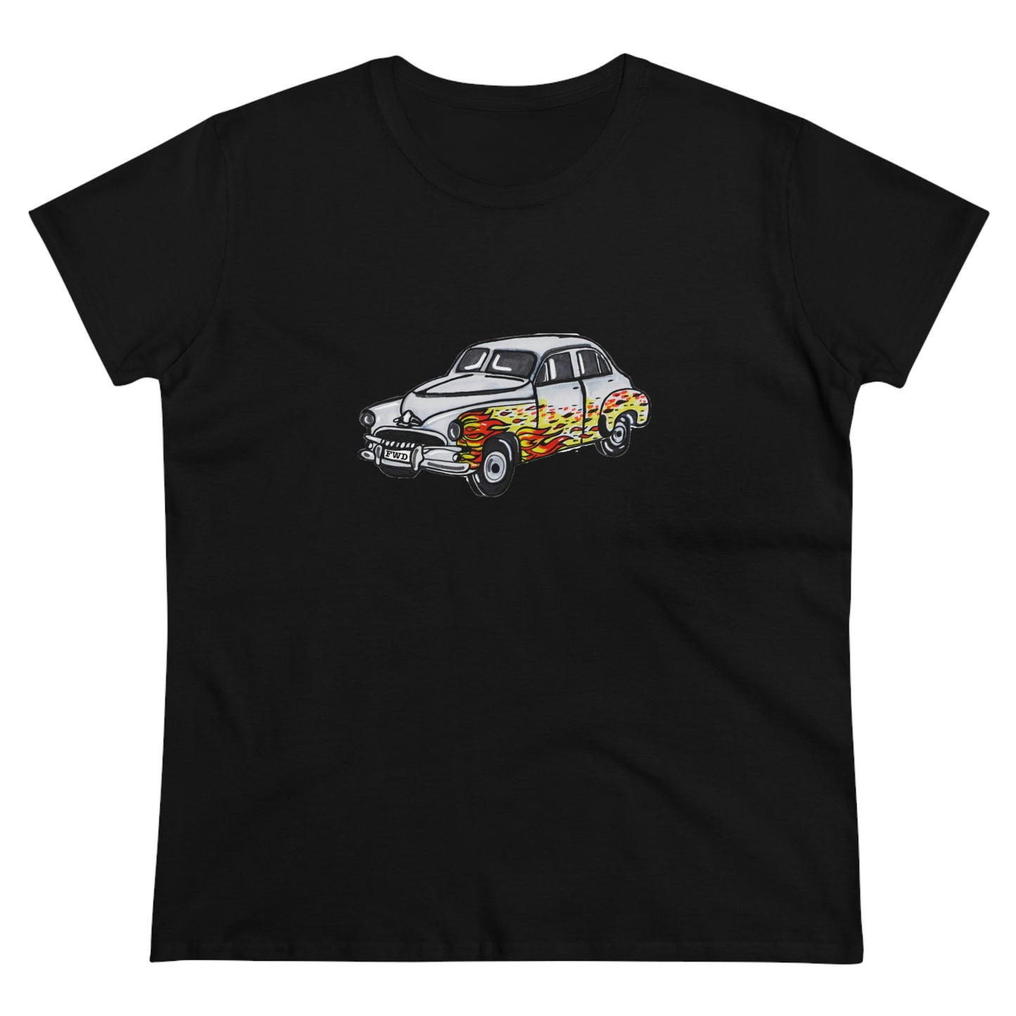 Holden FJ "Flames" Women's Cotton Tee